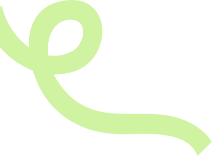 A thick, curving, and looping abstract line or ribbon shape. This element is highly stylized and serves purely as a decorative graphic to add visual interest or flow to a design.