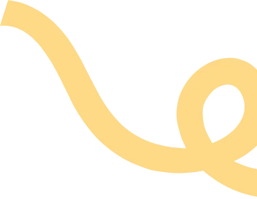 A thick, curving, and looping abstract line or ribbon shape. This element is highly stylized and serves purely as a decorative graphic to add visual interest or flow to a design.