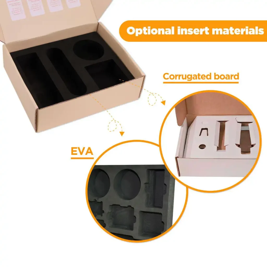 corrugated insert for protective packaging